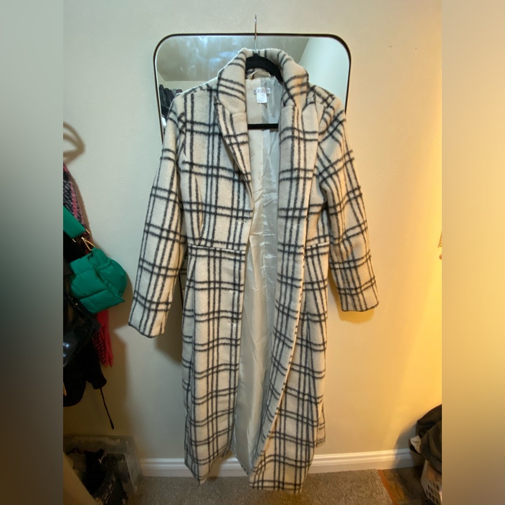 plaid dress coat-Venus